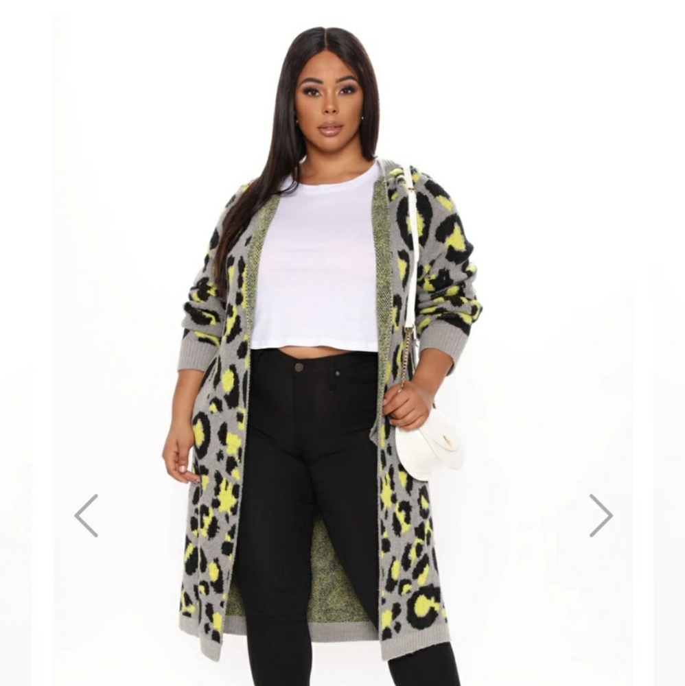 Fashion nova  leopard cardigan